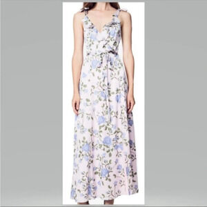 ! Fame and partners Multi-Color Floral Design Maxi Dress 8